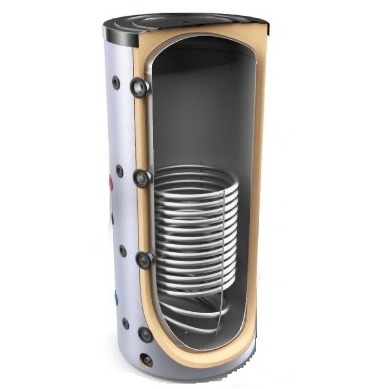 Buffervat voor woning verwarmen 300L met 1 warmtewisselaar